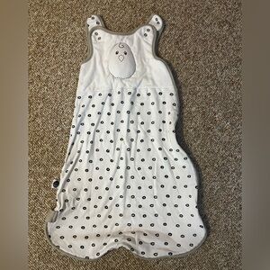 Nested Bean White and Gray Sleep Sack